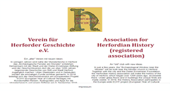 Desktop Screenshot of geschichtsverein-herford.de
